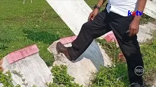 BLITAR - 4 BULAN AMBRUK PERBAIKAN TEMBOK TAMAN KEHATI BELUM ADA KEPASTIAN, WARGA DAN PETANI RESAH