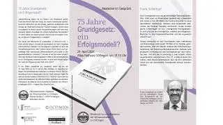 Frank Schorkopf: 75 Jahre Grundgesetz: ein Erfolgsmodell?