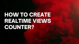 How to Create this video has 160 views |Realtime Views Counter Like Tom Scott| bit.ly/CA-YTSubs