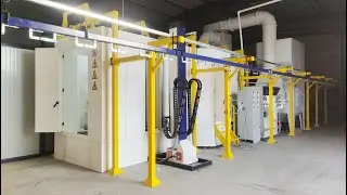 Metal Furniture Powder Coating Line - Durable & Beautiful Finishes #powdercoatingline #powdercoating