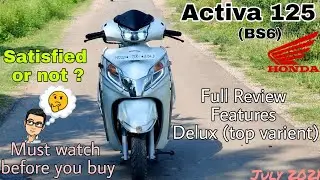 Honda Activa 125 bs6 delux top varient [white] Full review, should buy it or not ?