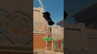 SMOKE CAMERA AND FLASH MID RIGHT ON ANUBIS IN CS2! #csgo #cs2 #counterstrike