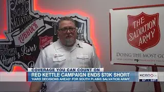 Salvation Army Red Kettle campaign ends $70K short
