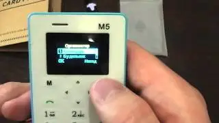 Обзор самого маленького телефона в мире AIEK M5 (кардфон)