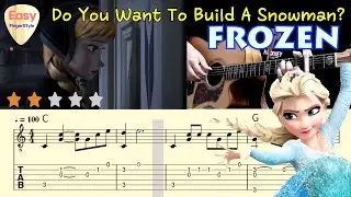 ⛄Do You Want To Build A Snowman?(Lyrics)⛄Frozen - Disney - Fingerstyle Acoustic Guitar -Tabs& Chords