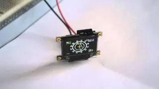 Micro oled display compass for scale rc helicopter cockpit
