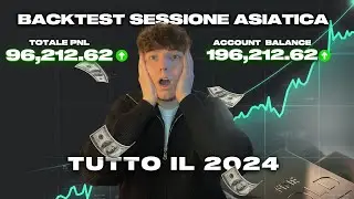 BACKTEST ANNUALE Strategia gratuita Sessione asiatica ( Corso completo FOREX Trading 70% WR)