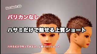 No clippers needed - A high-quality short cut created using only scissors - New Basic29