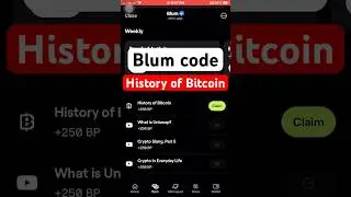 History of Bitcoin | Blum code || blum code History of Bitcoin #blumcode #crypto #blum