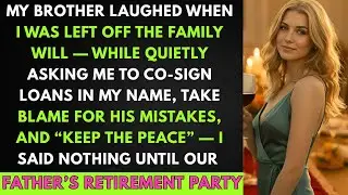 MY BROTHER LAUGHED WHEN I WAS LEFT OFF THE FAMILY WILL — WHILE QUIETLY ASKING ME TO CO-SIGN LOANS