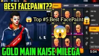 🎨🥰Free Fire Top 5 Face paint 🥰🎨#Short