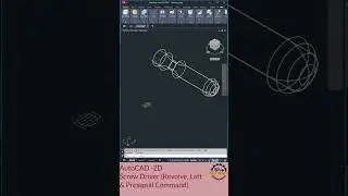 Design a 3D Screwdriver in AutoCAD   Step by Step Tutorial #AutoCAD3D #CADDEngineer
