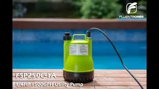 FLUENTPOWER 1/4HP 1500GPH Submersible Utility Pump