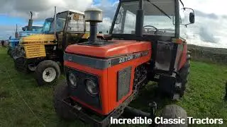 1991 Zetor 7711 2WD Turbo Cab 3.9 Litre 4-Cyl Diesel Tractor 81 HP Ashover Ploughing Match 2025