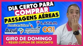 🚨 DIA CERTO PARA COMPRAR PASSAGEM! DOMINGO COM DESCONTOS M&Aacute;XIMOS GOL, AZUL E LATAM