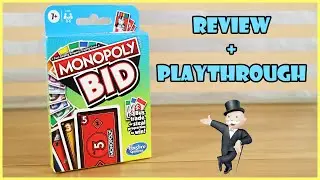Monopoly Bid Card Game Review & Full Playthrough | Board Game Night