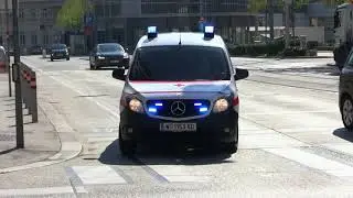 (4 Frontblitzer) Neuer Bluttransporter Rotes Kreuz Wien