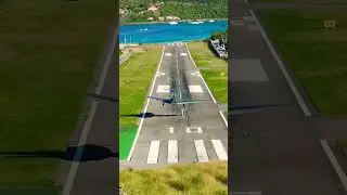 Pilates PC-12 UP CLOSE LANDING at St Barts - Plane Spotting