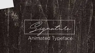 Signature Animated Handwriting script for after effects