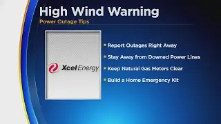 With High Wind Warning There Is Potential For Power Outages, Property Damage