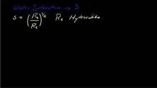 Formation factor porosity relationship and saturation