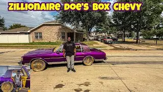 Got to drive Zillionaire Doe&rsquo;s 3.7 million dollar Box Chevy in south Dallas the hood 😳🟡🟣