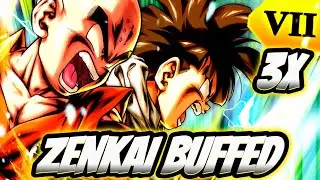 TAKING THE BEST EX UNIT TO FURTHER HEIGHTS! 3X ZENKAI BUFFED GOHAN AND KRILLIN! | Dragonball Legends