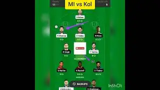 MI vs Kol Dream 11 Team participate #viral #video #ytshorts #shortvideo #1million #dream11team