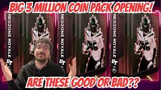 *BIG* 3 MILLION COIN REDZONE ROYALE PACK OPENING IN MADDEN 23!! ARE THESE REALLY THE MOVE??
