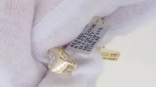Gold .925 Sterling Silver Real Diamond Hip Hop Cross Pendant