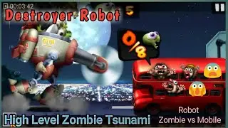 Zombie Tsunami Max Level Robot Penghancur VS Mobil
