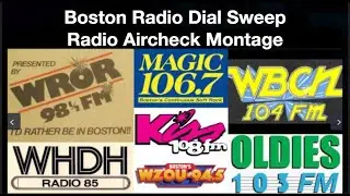 Boston Radio Montage Aricheck - WZOU WROR WBCN WXKS WVBF WODS WWRX WSSH WMJX WAAF - August 1988