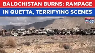Balochistan Burns: Terrifying Scenes As BLA Bleeds Pakistan, Quetta Police Station Reduced To Ashes
