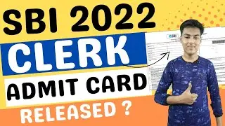 sbi clerk prelims admit card 2022 | how to download sbi clerk admit card 2022