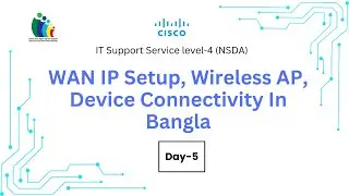 Day 5 | WAN IP Setup, Private IP Output, Wireless AP, LAN & Wi-Fi Device Connectivity In Bangla
