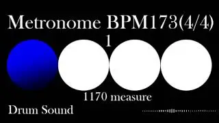 [Metronome]173BPM[drum sound]