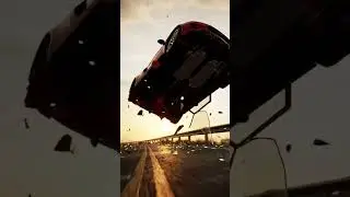 Epic Slow Motion Car Crash