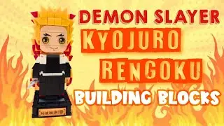 Flaming Bricks: Building Demon Slayer's Kyojuro Rengoku from Blocks! #demonslayer #kyojurourengoku