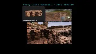 Preview to Tutorial Uploading - Rocky Cliff from Blender to BeamNG