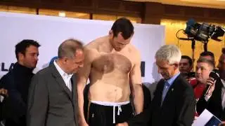 DAVID PRICE v IRINEU BEATO COSTA JUNIOR - OFFICIAL WEIGH IN FROM BERLIN / JUDGEMENT DAY