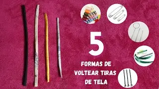 5 TRUCOS PARA VOLTEAR TIRAS DE TELAS
