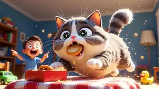 Biscuit Chor Billi 🐱🍪 | बिस्कुट चोर बिल्ली | Funny Hindi Cartoon Song for Kids