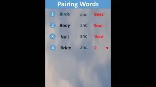 Pairing words-3 /English learning  #icseboard #english #books
