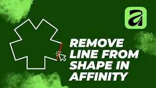 Affinity 3 Node Tool: How to Delete Line Segments from Any Shape EASILY!