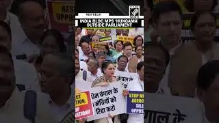 INDIA Bloc MPs protest outside Parliament over alleged misuse of agencies