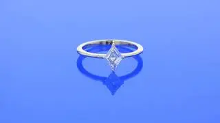 Kite Cut Diamond Engagement Ring, Stunning! - F10006