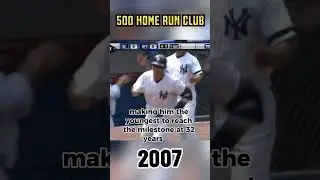 The Youngest Player to 400, 500, AND 600 Home Runs?! #shorts
