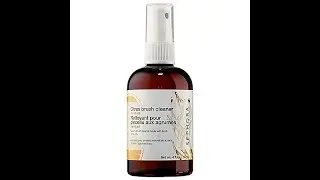 Sephora. How to clean your powder brush using Sephora Citrus Makeup Brush Cleaner by Parian Spirit.