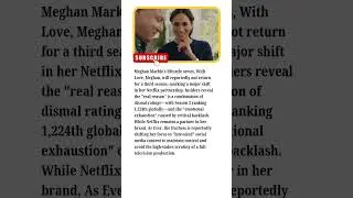 URGENT: Real reason Meghan Markle&rsquo;s Netflix show will never return &mdash; insider finally reveals truth