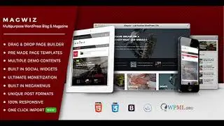 MagWiz - Multipurpose WordPress Magazine & Blogging theme | Themeforest Website Templates and Themes